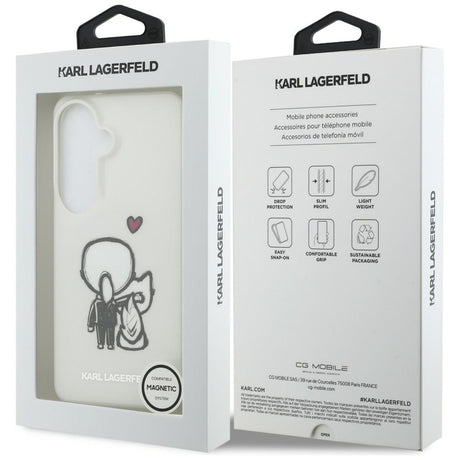 Karl Lagerfeld IML védőtok, Samsung Galaxy S26 készülékhez, fehér