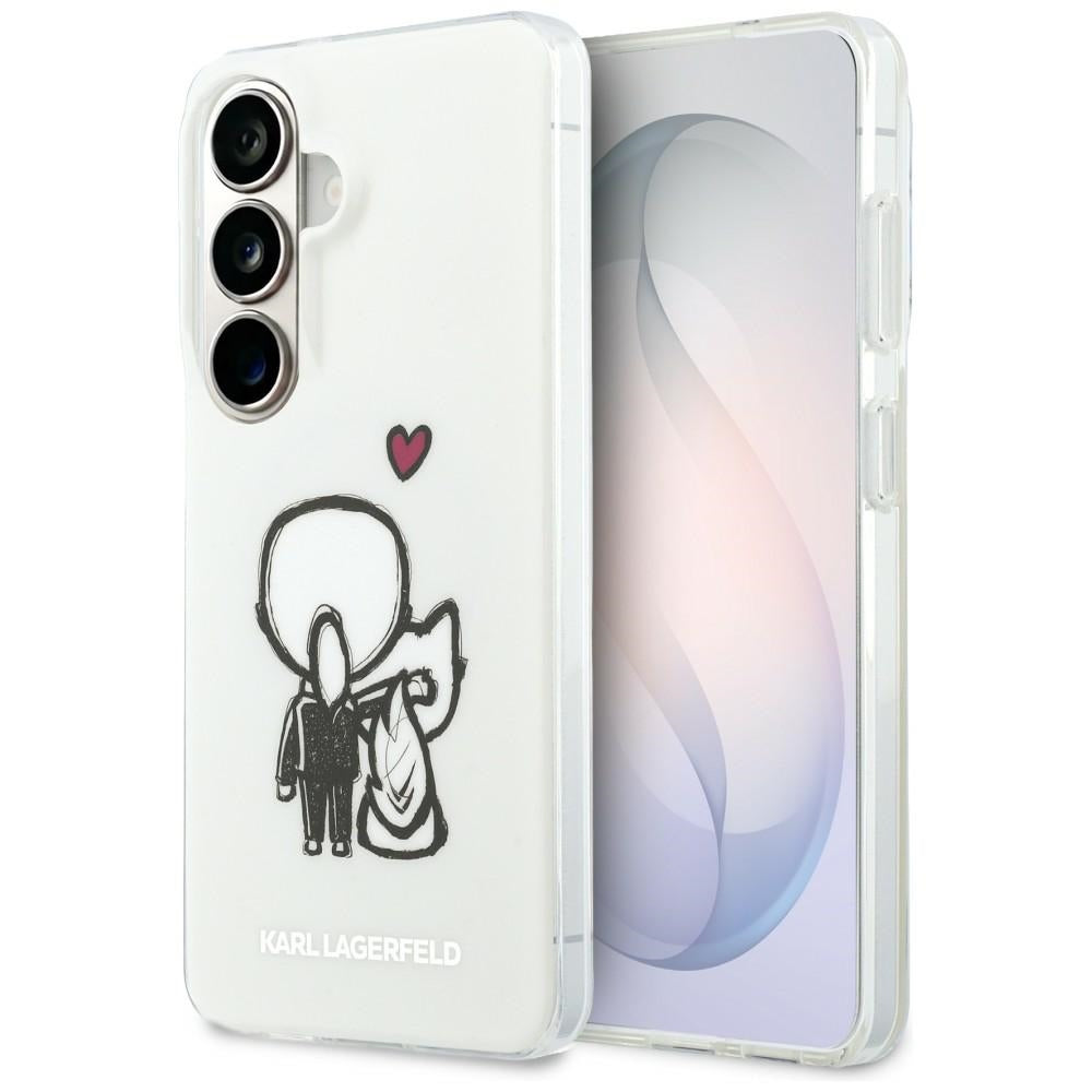 Husa de protectie Karl Lagerfeld IML compatibil cu Samsung Galaxy S26, Alb