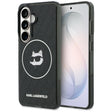 Husa de protectie Karl Lagerfeld IML Choupette Head on KL Repeated Logo MagSafe (KLHMS26SHMKBCHOK) compatibil cu Samsung Galaxy S26, Negru
