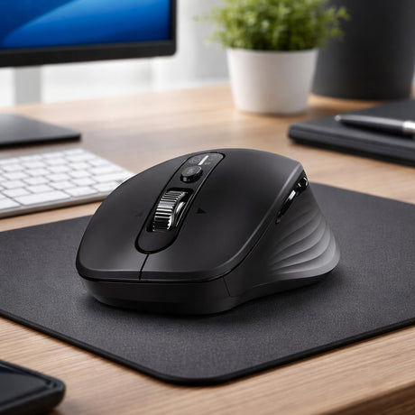 Tastatura/Mouse Ugreen Wireless Mouse M752 (75498B), Multi-mode, Bluetooth 5.4, 2.4Ghz, 4D Scroll Wheel, 1000-5000DPI, 2x AA Battery, Negru