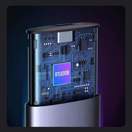 Stocare Ugreen Hard Drive Enclosure CM400 (90264), M.2 NVMe & SATA SSD Reader, USB-C 3.2 Gen2, Thunderbolt 3, 10Gbps, 2TB, Gri