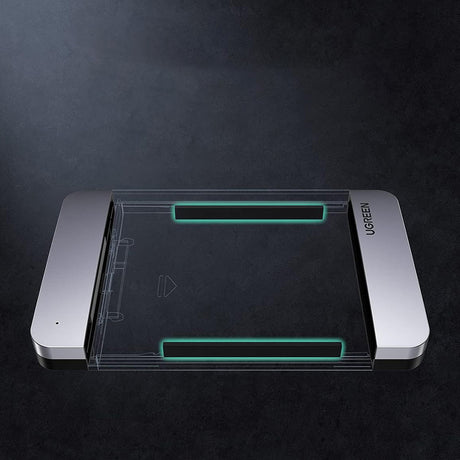 Stocare Ugreen Hard Drive Enclosure CM300 (70499), with USB-C Cable, USB-C to SATA (7+15) Pin, for SATA 2.5inch HDD/SSD, 6Gbps, Gri
