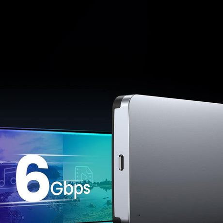 Stocare Ugreen Hard Drive Enclosure CM300 (70499), with USB-C Cable, USB-C to SATA (7+15) Pin, for SATA 2.5inch HDD/SSD, 6Gbps, Gri