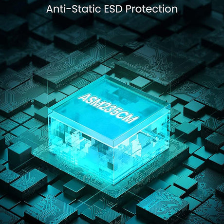 Stocare Ugreen Hard Drive Enclosure CM300 (70499), with USB-C Cable, USB-C to SATA (7+15) Pin, for SATA 2.5inch HDD/SSD, 6Gbps, Gri