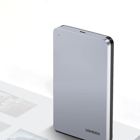 Stocare Ugreen Hard Drive Enclosure CM300 (70499), with USB-C Cable, USB-C to SATA (7+15) Pin, for SATA 2.5inch HDD/SSD, 6Gbps, Gri