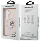 Husa de protectie Karl Lagerfeld IML Choupette Peekaboo Logo MagSafe (KLHMS26S6HCPSCP) compatibil cu Samsung Galaxy S26, Roz