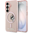 Husa de protectie Karl Lagerfeld IML Choupette Peekaboo Logo MagSafe (KLHMS26S6HCPSCP) compatibil cu Samsung Galaxy S26, Roz