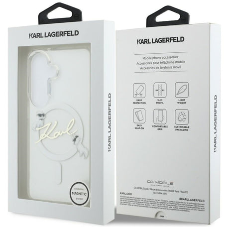 Husa de protectie Karl Lagerfeld compatibil cu Samsung Galaxy S26, Alb