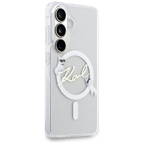 Husa de protectie Karl Lagerfeld compatibil cu Samsung Galaxy S26, Alb
