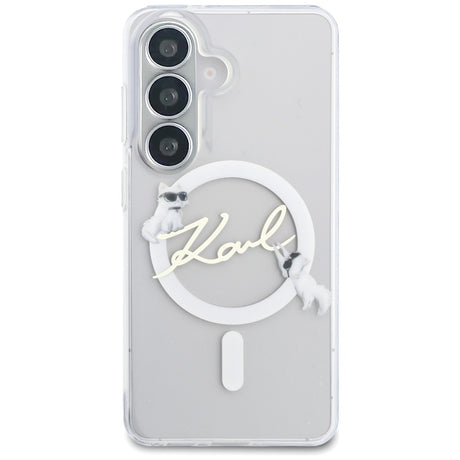 Husa de protectie Karl Lagerfeld compatibil cu Samsung Galaxy S26, Alb