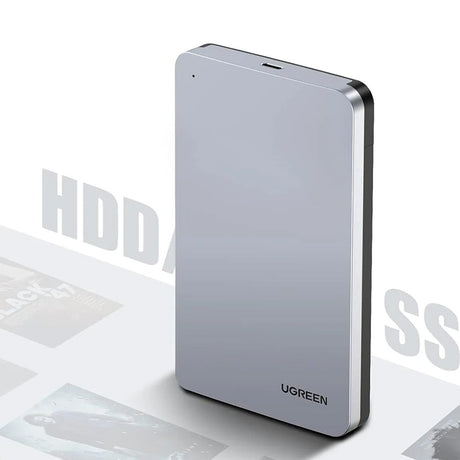 Stocare Ugreen Hard Drive Enclosure CM300 (70498), USB to USB-C Cable, HDD/SSD, SATA, Support ESD Anti-static, 6Gbps, Gri