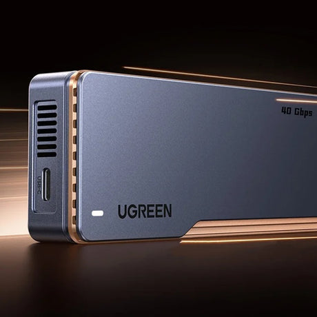 Stocare Ugreen Hard Drive Enclosure D703 (65727), M.2 NVMe/SSD, 40Gbps, 8TB, with Type-C Cable, Gri