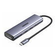 Hub/Dock Ugreen Docking Station CM511 (75642), USB-C to 2x Type-C, 3x USB, Display Port, 5Gbps, PD 3.0, 100W, 4K@60Hz, Gri