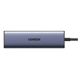 Hub/Dock Ugreen Docking Station CM511 (75642), USB-C to 2x Type-C, 3x USB, Display Port, 5Gbps, PD 3.0, 100W, 4K@60Hz, Gri