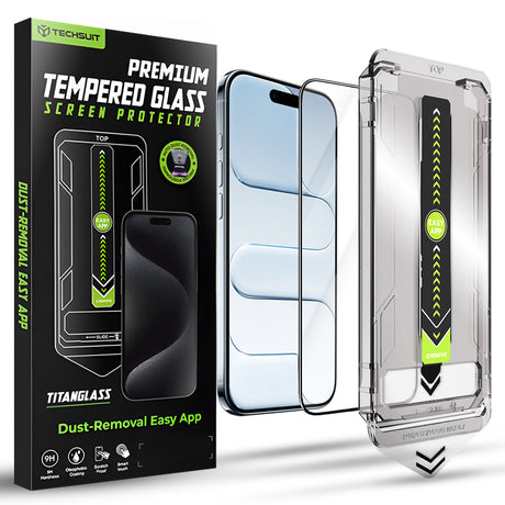 Folie de protectie Techsuit TitanGlass FullCover compatibil cu iPhone 17 Air, Negru