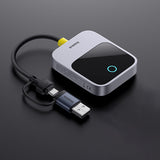 Gadget Baseus CarPlay Adapter Safe Journey Series (C10745100813-00), with USB-C to USB Cable, Bluetooth 5.0, Voice Control, Gri