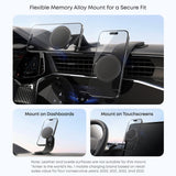 Suport Anker Nano Magnetic (A9110H11), Dashboards/Touchscreens, 3M Adhesive, 360°, Flexible, Universal, Negru