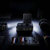Incarcator Baseus (E0121700), 3x Type-C / 1x USB / Qi2, 160W, Negru