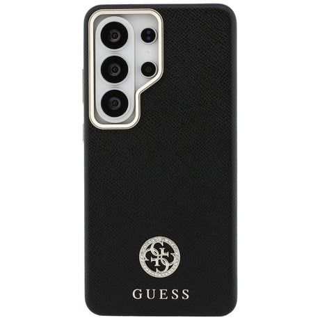 Husa de protectie Guess Rhinestone Round Logo MagSafe (GUHMS26LPGCRMDEK) compatibil cu Samsung Galaxy S26 Ultra, Negru