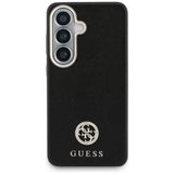 Husa de protectie Guess Rhinestone Round Logo MagSafe (GUHMS26SPGCRMDEK) compatibil cu Samsung Galaxy S26, Negru