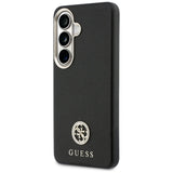 Husa de protectie Guess Rhinestone Round Logo MagSafe (GUHMS26SPGCRMDEK) compatibil cu Samsung Galaxy S26, Negru