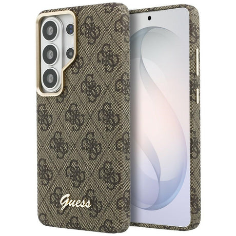 Husa de protectie Guess 4G Script MagSafe (GUHMS26L5P4FWMSW) compatibil cu Samsung Galaxy S26 Ultra, Maro