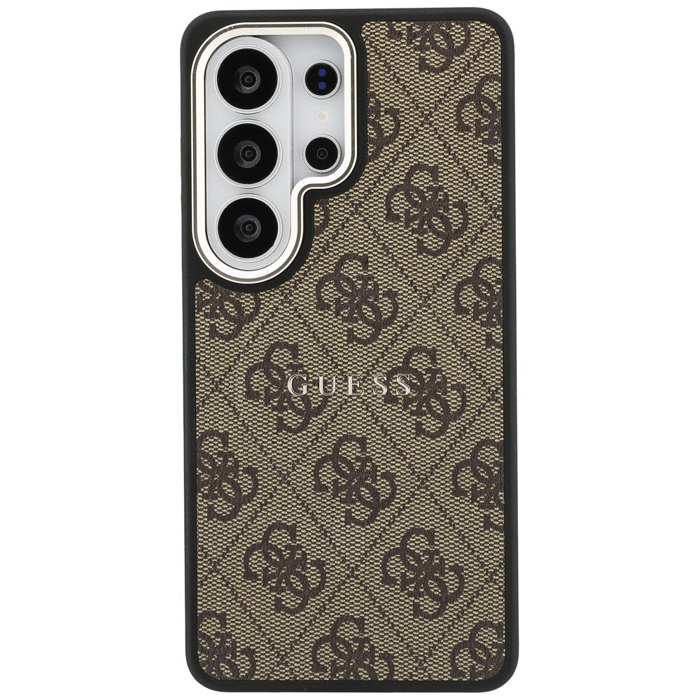 Husa de protectie Guess 4G Embossed Ring MagSafe (GUHMS26LP4MSEGCW) compatibil cu Samsung Galaxy S26 Ultra, Maro