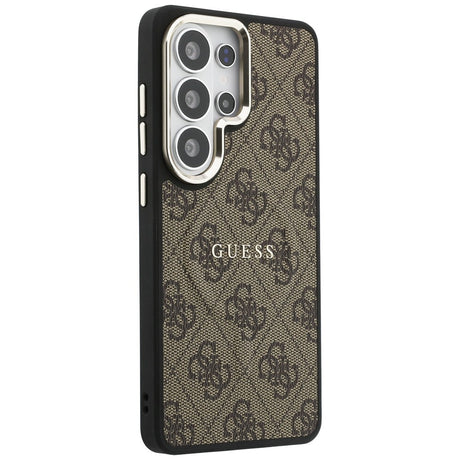 Husa de protectie Guess 4G Embossed Ring MagSafe (GUHMS26LP4MSEGCW) compatibil cu Samsung Galaxy S26 Ultra, Maro