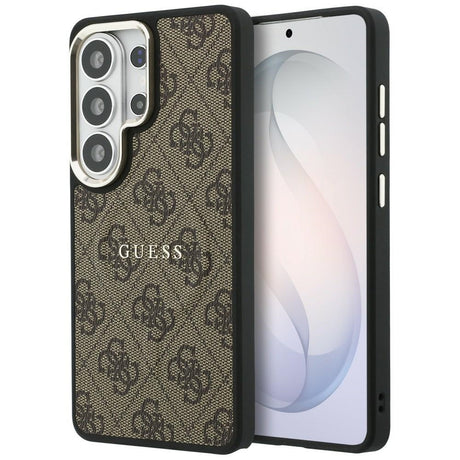 Husa de protectie Guess 4G Embossed Ring MagSafe (GUHMS26LP4MSEGCW) compatibil cu Samsung Galaxy S26 Ultra, Maro