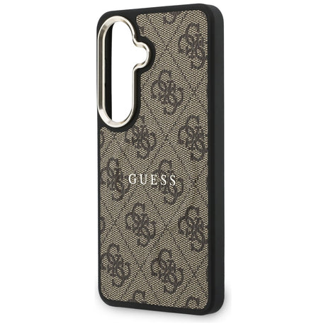 Husa de protectie Guess 4G Embossed Ring MagSafe (GUHMS26SP4MSEGCW) compatibil cu Samsung Galaxy S26, Maro