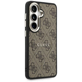 Husa de protectie Guess 4G Embossed Ring MagSafe (GUHMS26SP4MSEGCW) compatibil cu Samsung Galaxy S26, Maro