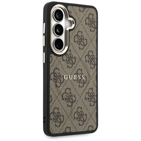 Husa de protectie Guess 4G Embossed Ring MagSafe (GUHMS26SP4MSEGCW) compatibil cu Samsung Galaxy S26, Maro