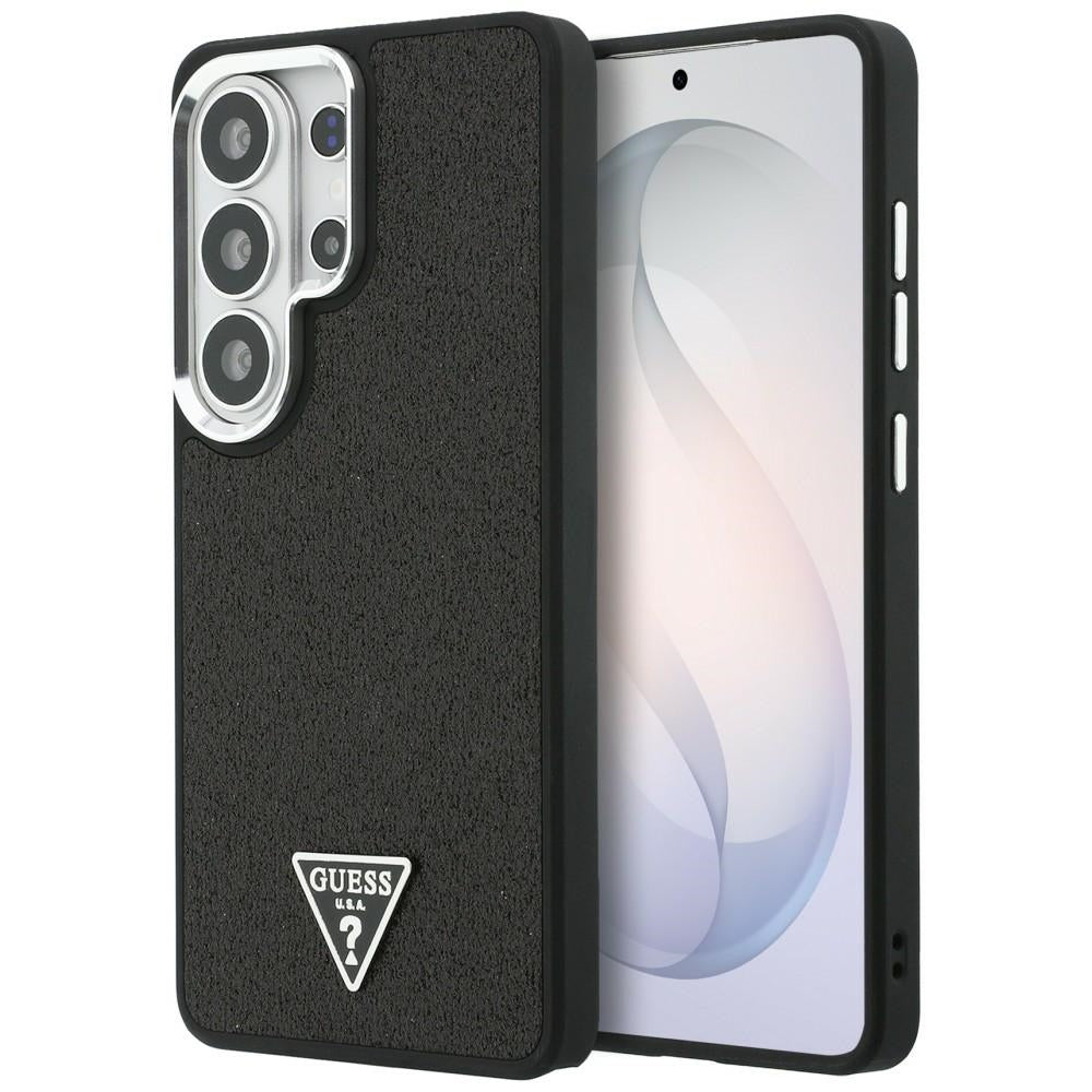 Husa de protectie Guess Fixed Glitter Triangle Logo MagSafe (GUHMS26LPFGTSCMK) compatibil cu Samsung Galaxy S26 Ultra, Negru