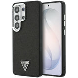 Husa de protectie Guess Fixed Glitter Triangle Logo MagSafe (GUHMS26LPFGTSCMK) compatibil cu Samsung Galaxy S26 Ultra, Negru