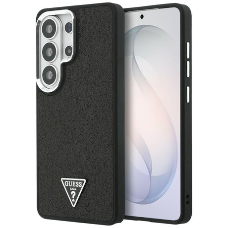 Husa de protectie Guess Fixed Glitter Triangle Logo MagSafe (GUHMS26LPFGTSCMK) compatibil cu Samsung Galaxy S26 Ultra, Negru