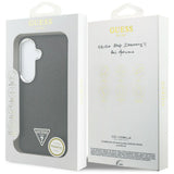 Husa de protectie Guess Fixed Glitter Triangle Logo MagSafe (GUHMS26SPFGTSCMK) compatibil cu Samsung Galaxy S26, Negru