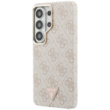 Husa de protectie Guess 4G Triangle Logo MagSafe (GUHMS26LP4GTDGMP) compatibil cu Samsung Galaxy S26 Ultra, Roz