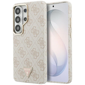 Husa de protectie Guess 4G Triangle Logo MagSafe (GUHMS26LP4GTDGMP) compatibil cu Samsung Galaxy S26 Ultra, Roz