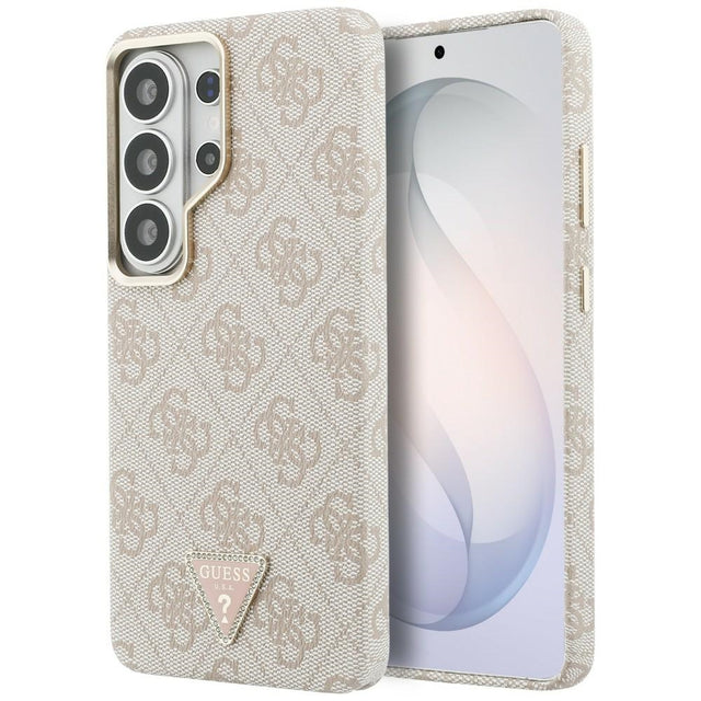 Husa de protectie Guess 4G Triangle Logo MagSafe (GUHMS26LP4GTDGMP) compatibil cu Samsung Galaxy S26 Ultra, Roz
