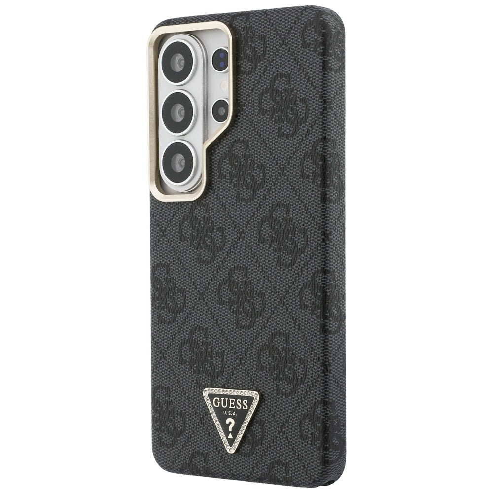 Husa de protectie Guess 4G Triangle Logo MagSafe (GUHMS26LP4GTDGMK) compatibil cu Samsung Galaxy S26 Ultra, Negru