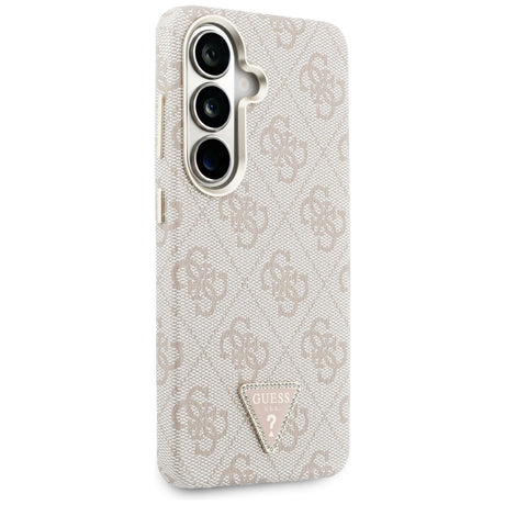 Husa de protectie Guess 4G Triangle Logo MagSafe (GUHMS26SP4GTDGMP) compatibil cu Samsung Galaxy S26, Roz