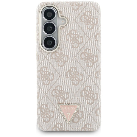 Husa de protectie Guess 4G Triangle Logo MagSafe (GUHMS26SP4GTDGMP) compatibil cu Samsung Galaxy S26, Roz