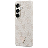 Husa de protectie Guess 4G Triangle Logo MagSafe (GUHMS26SP4GTDGMP) compatibil cu Samsung Galaxy S26, Roz