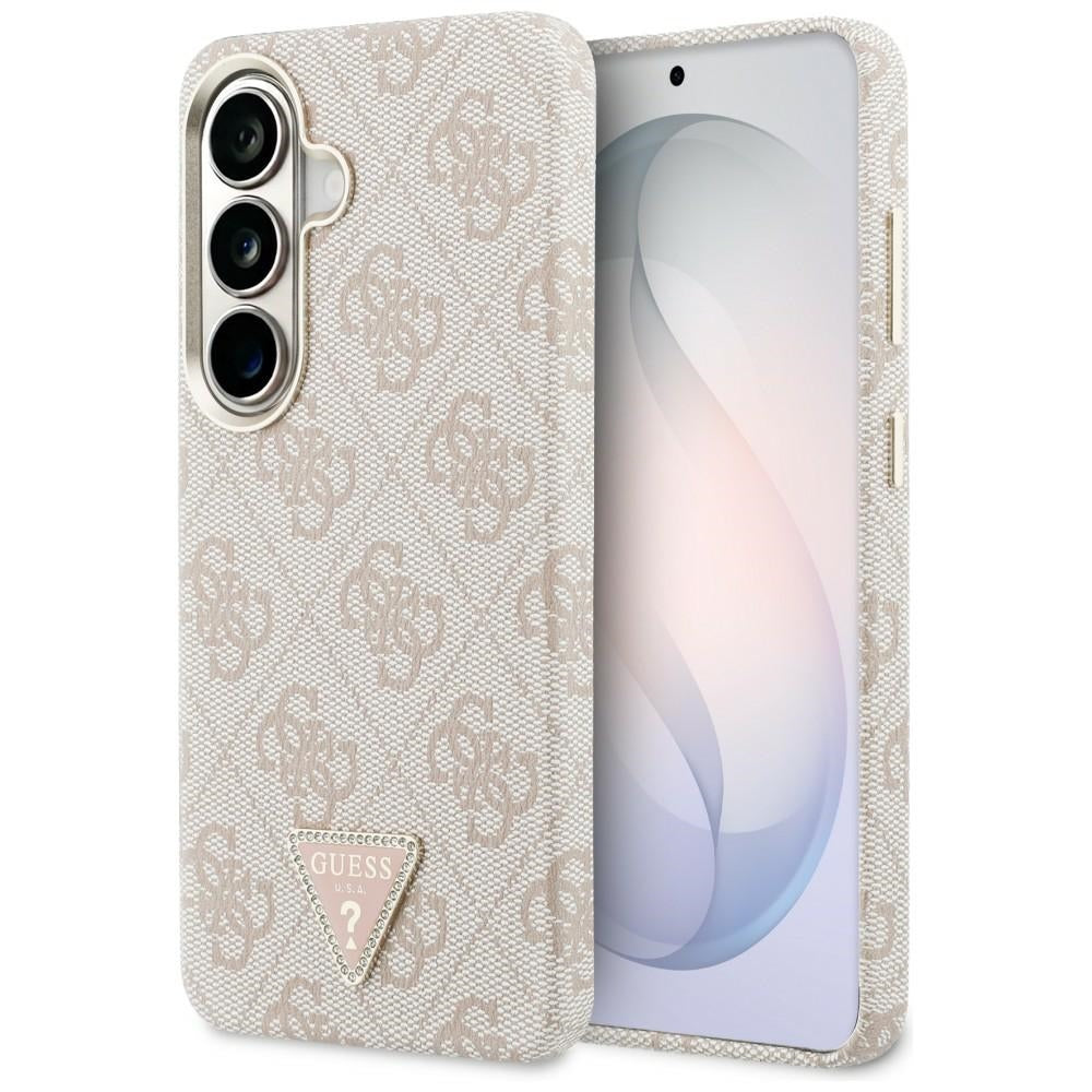 Husa de protectie Guess 4G Triangle Logo MagSafe (GUHMS26SP4GTDGMP) compatibil cu Samsung Galaxy S26, Roz