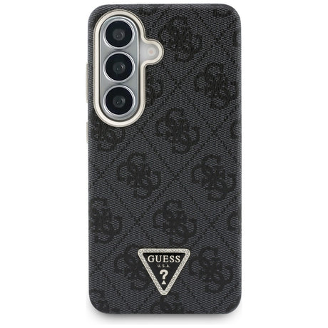 Husa de protectie Guess 4G Triangle Logo MagSafe (GUHMS26SP4GTDGMK) compatibil cu Samsung Galaxy S26, Negru