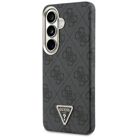 Husa de protectie Guess 4G Triangle Logo MagSafe (GUHMS26SP4GTDGMK) compatibil cu Samsung Galaxy S26, Negru