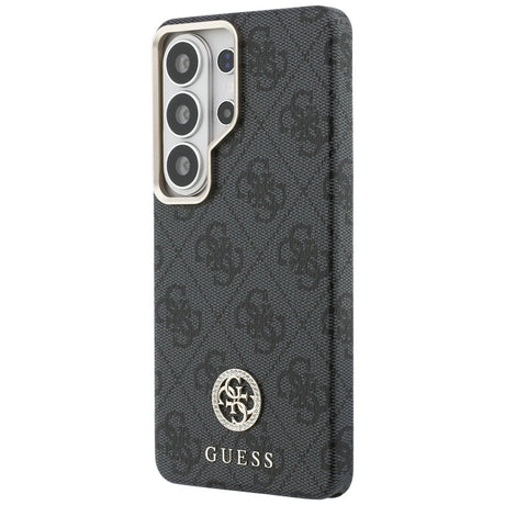 Husa de protectie Guess Rhinestone Round Logo MagSafe (GUHMS26LP4GRMDEK) compatibil cu Samsung Galaxy S26 Ultra, Negru