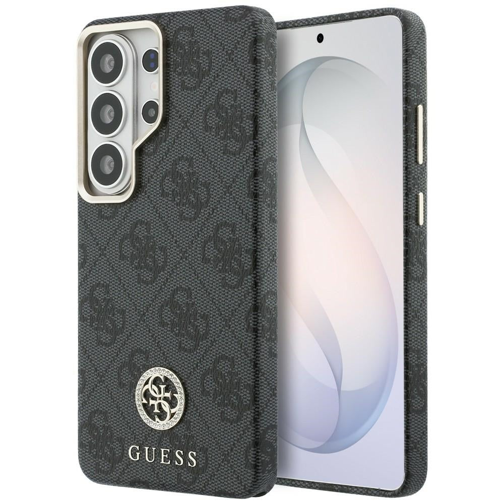 Husa de protectie Guess Rhinestone Round Logo MagSafe (GUHMS26LP4GRMDEK) compatibil cu Samsung Galaxy S26 Ultra, Negru
