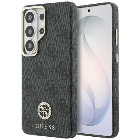 Husa de protectie Guess Rhinestone Round Logo MagSafe (GUHMS26LP4GRMDEK) compatibil cu Samsung Galaxy S26 Ultra, Negru