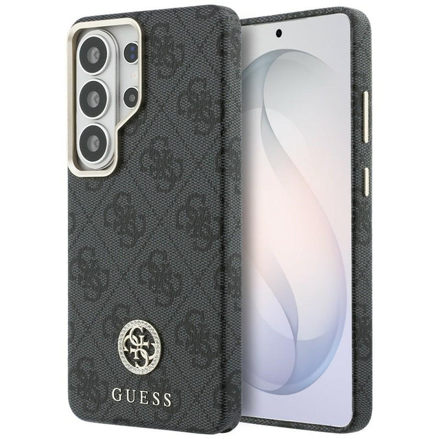 Husa de protectie Guess Rhinestone Round Logo MagSafe (GUHMS26LP4GRMDEK) compatibil cu Samsung Galaxy S26 Ultra, Negru